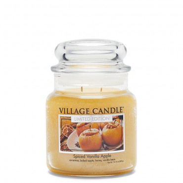 Średnia świeca Spiced Vanilla Apple Village Candle