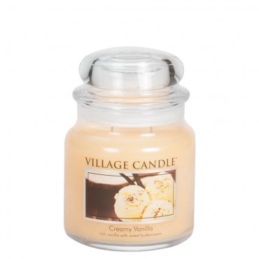 Średnia świeca Creamy Vanilla Village Candle