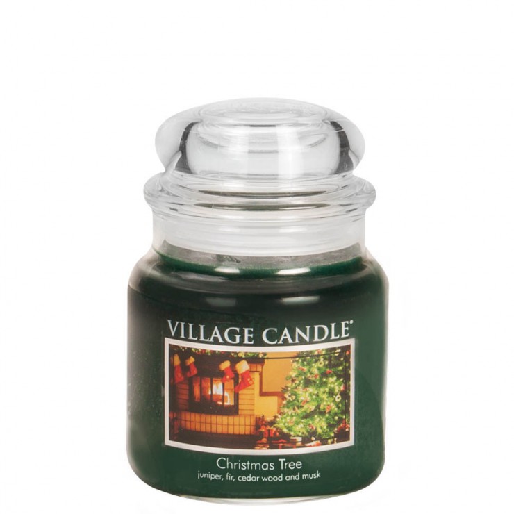 Średnia świeca Christmas Tree Village Candle Średnia świeca Christmas Tree Village Candle
