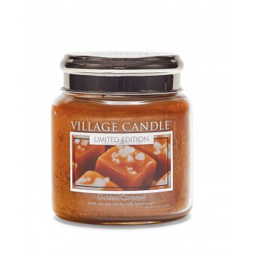 Średnia świeca Golden Caramel Village Candle