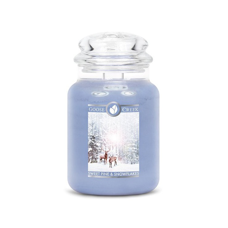 Duża świeca Sweet Pine Snowflakes Goose Creek Candle Duża świeca Sweet Pine Snowflakes Goose Creek Candle