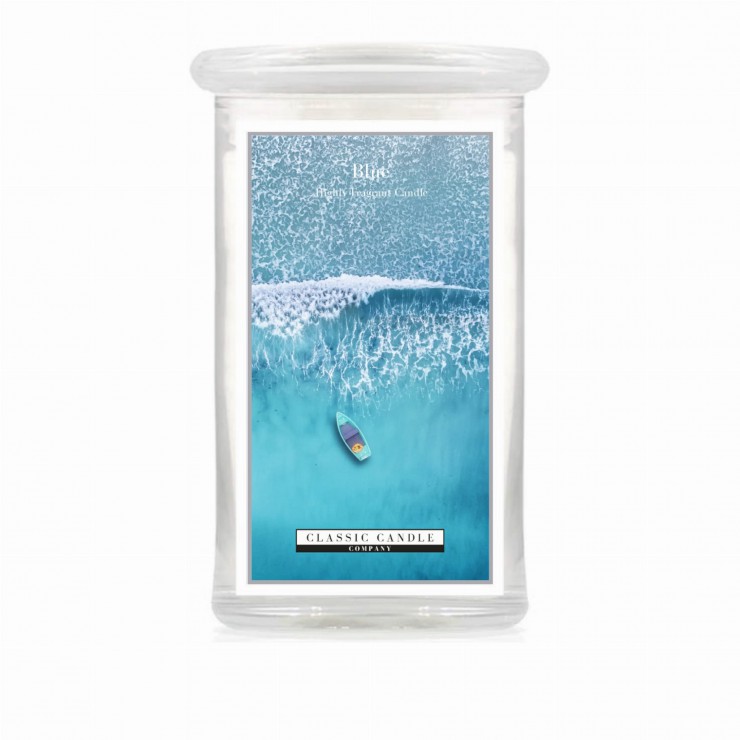 Duża świeca Blue Classic Candle