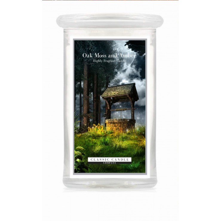 Duża świeca Oak Moss & Amber Classic Candle Duża świeca Oak Moss & Amber Classic Candle