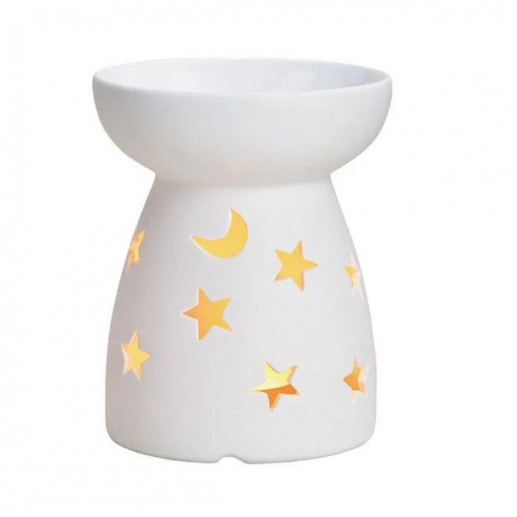 Kominek do wosków Księżyc i gwiazdy porcelanowy Kominek do wosków Księżyc i gwiazdy porcelanowy