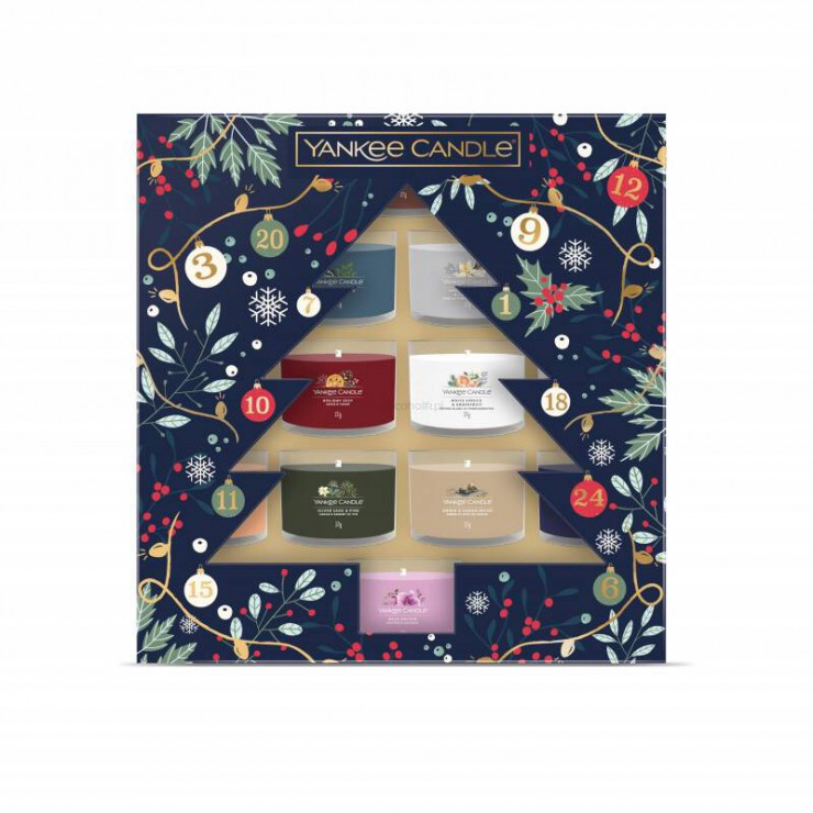 Countdown To Christmas - Zestaw prezentowy 12 x mini świeca Yankee Candle Countdown To Christmas - Zestaw prezentowy 12 x mini świeca Yankee Candle
