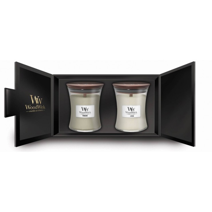 WoodWick Zestaw Prezentowy 2 Świec Medium WoodWick Zestaw Prezentowy 2 Świec Medium