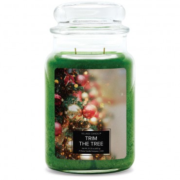 Duża świeca Trim the Tree Village Candle