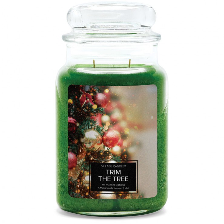 Duża świeca Trim the Tree Village Candle Duża świeca Trim the Tree Village Candle