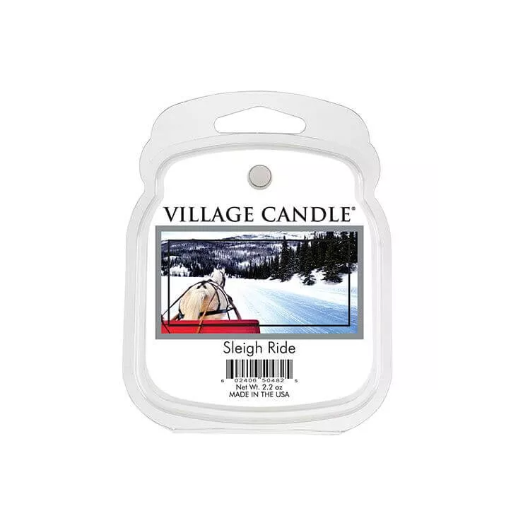 Wosk Sleigh Ride Village Candle