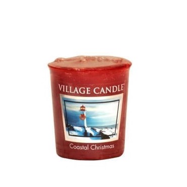 Sampler Coastal Christmas Village Candle