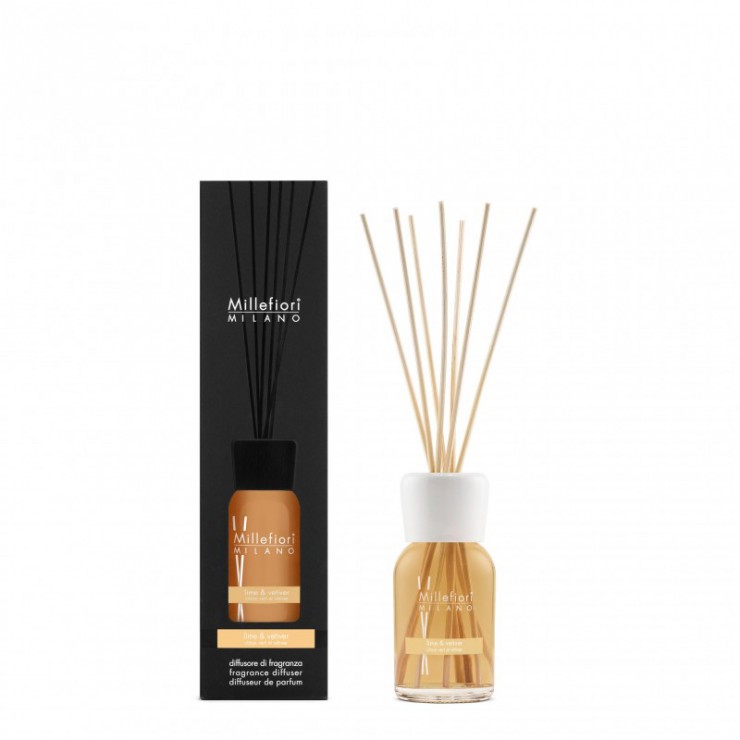 Pałeczki zapachowe 100ml Lime & Vetiver Millefiori Milano Pałeczki zapachowe 100ml Lime & Vetiver Millefiori Milano