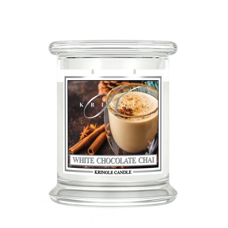 Średnia świeca White Chocolate Chai Kringle Candle Średnia świeca White Chocolate Chai Kringle Candle