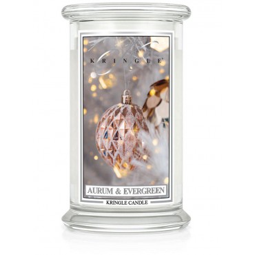 Duża świeca Aurum & Evergreen Kringle Candle