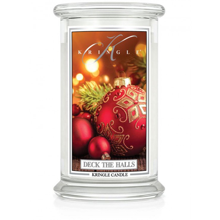 Duża świeca Deck The Halls Kringle Candle Duża świeca Deck The Halls Kringle Candle