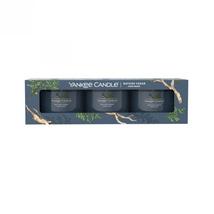 Świeca mini 3 pack Bayside Cedar Yankee Candle Świeca mini 3 pack Bayside Cedar Yankee Candle