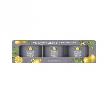 Świeca mini 3 pack Black Tea & Lemon Yankee Candle