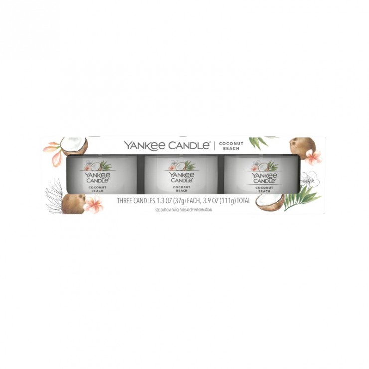 Świeca mini 3 pack Coconut Beach Yankee Candle
