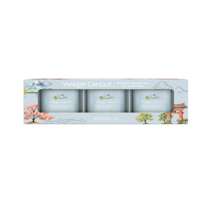 Świeca mini 3 pack Majestic Mount Fuji Yankee Candle