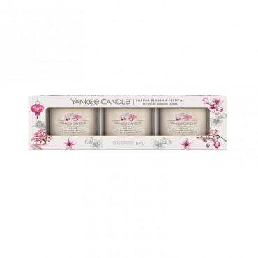 Świeca mini 3 pack Sakura Blossom Festival Yankee Candle