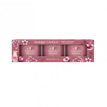 Świeca mini 3 pack Sweet Plum Sake Yankee Candle