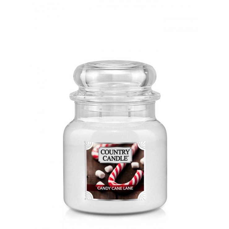 Średnia świeca Candy Cane Lane Country Candle Średnia świeca Candy Cane Lane Country Candle