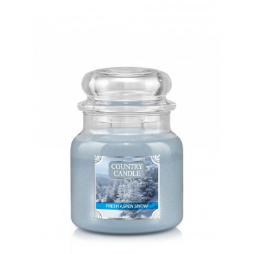 Średnia świeca Fresh Aspen Snow Country Candle