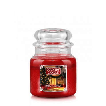 Średnia świeca Merry Christmas Country Candle