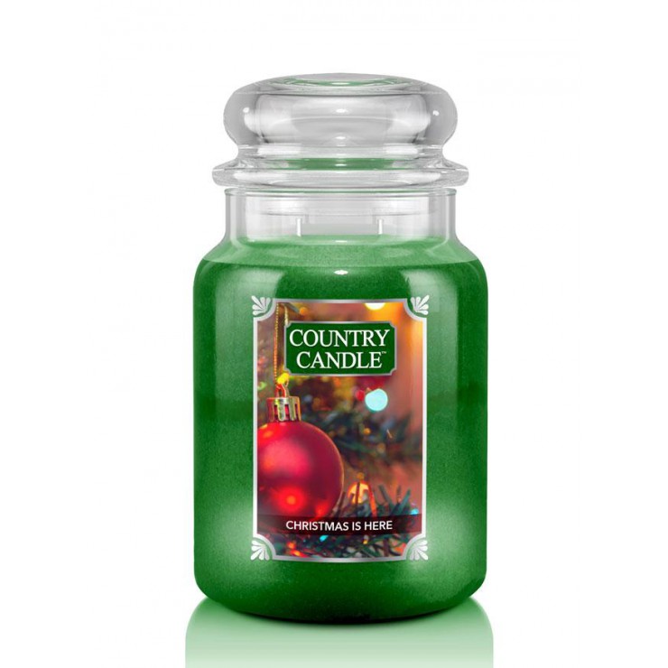 Duża świeca Christmas is here Country Candle Duża świeca Christmas is here Country Candle