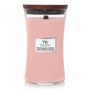 Duża Świeca Pressed Blooms & Patchouli WoodWick