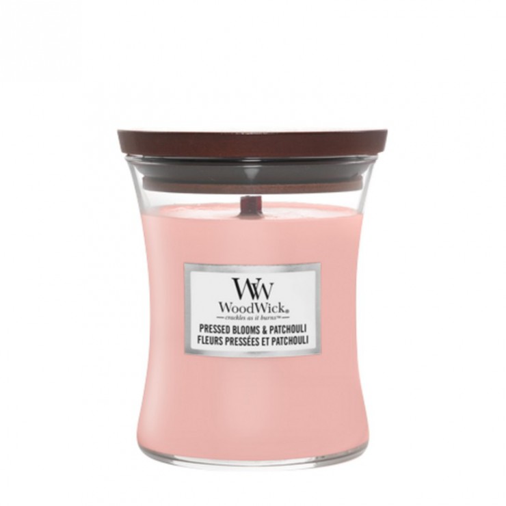 Średnia świeca Pressed Blooms & Patchouli Woodwick Średnia świeca Pressed Blooms & Patchouli Woodwick