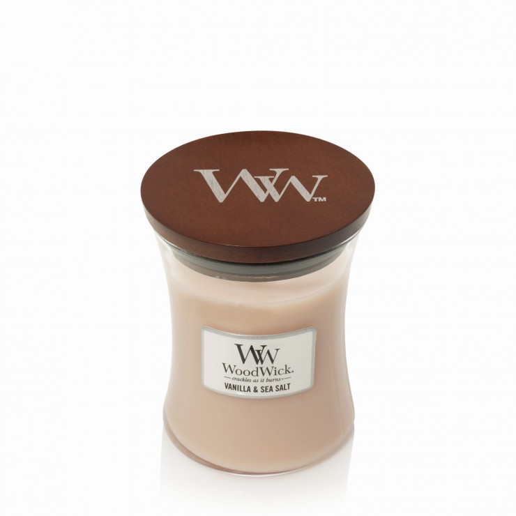 Średnia świeca Vanilla & Sea Salt Woodwick Średnia świeca Vanilla & Sea Salt Woodwick