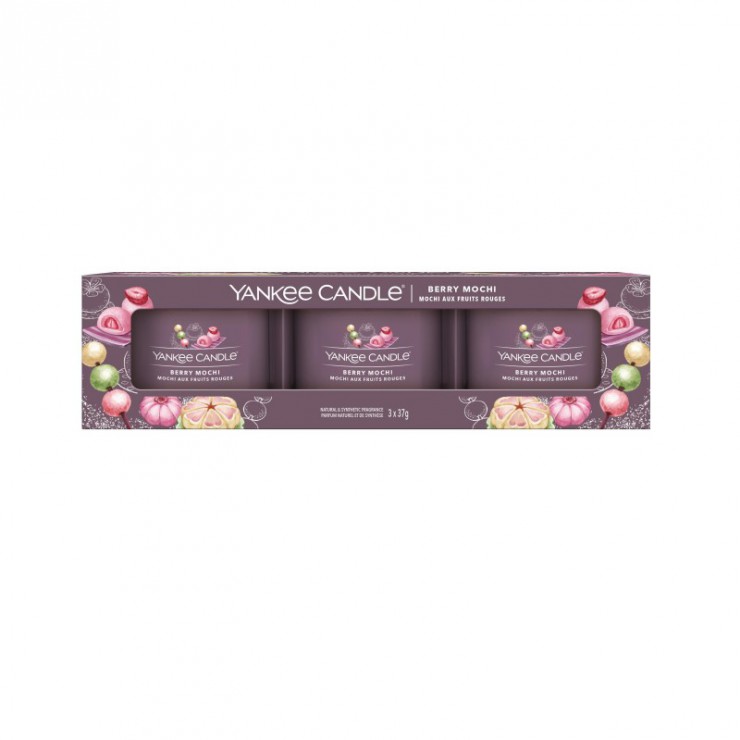 Świeca mini 3 pack Berry Mochi Yankee Candle Świeca mini 3 pack Berry Mochi Yankee Candle