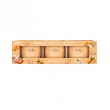 Świeca mini 3 pack Mango Ice Cream Yankee Candle