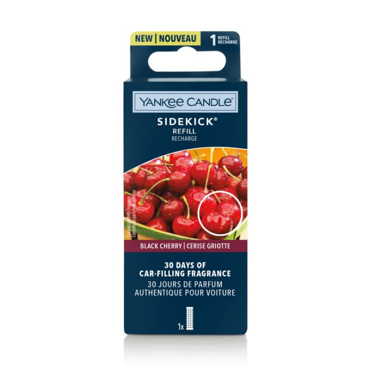 Odświeżacz do auta Sidekick uzupełniacz Black Cherry Yankee Candle Odświeżacz do auta Sidekick uzupełniacz Black Cherry Yankee Candle