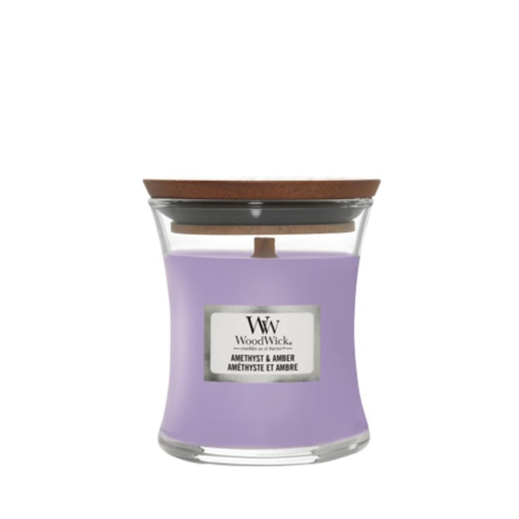 Mała świeca Amethyst & Amber Woodwick Mała świeca Amethyst & Amber Woodwick