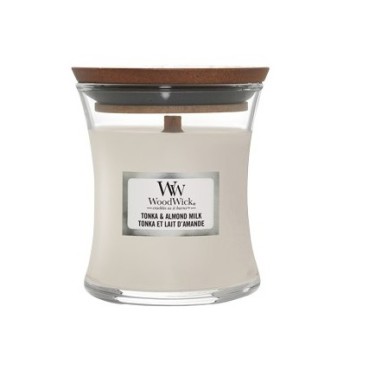 Mała świeca Tonka & Almond Milk Woodwick