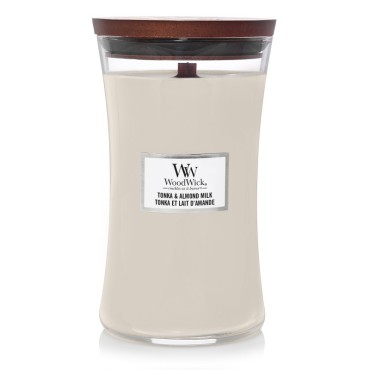 Duża Świeca Tonka & Almond Milk WoodWick
