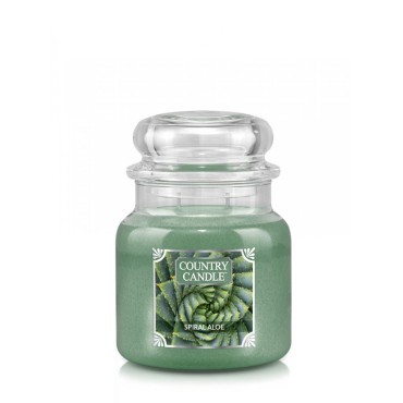 Średnia świeca Spiral Aloe Country Candle