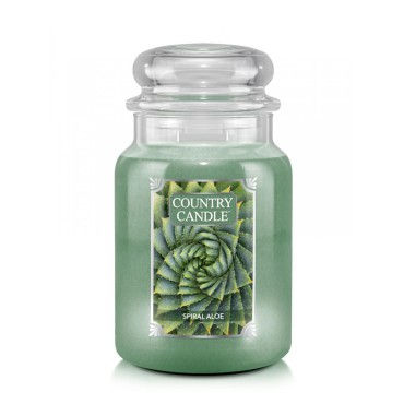 Duża świeca Spiral Aloe Country Candle