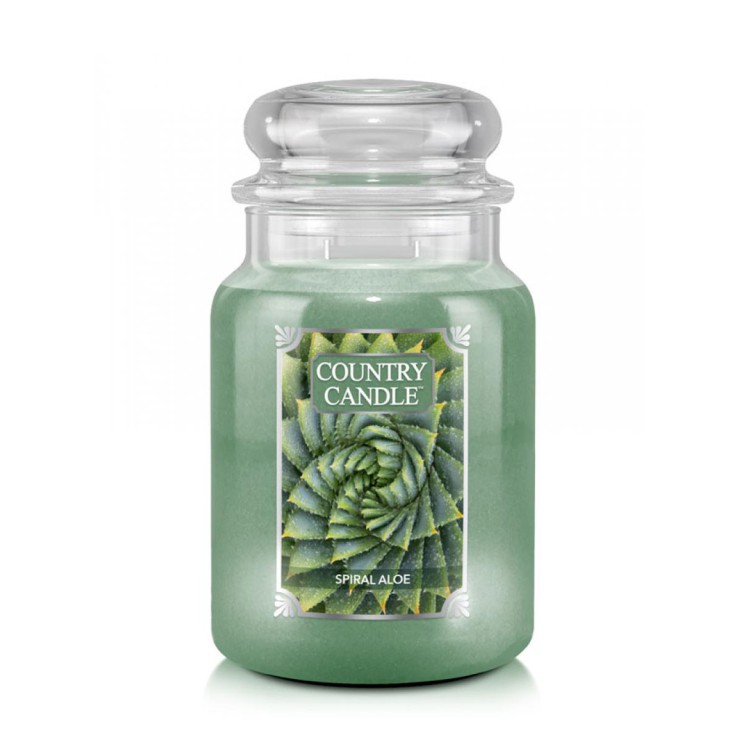 Duża świeca Spiral Aloe Country Candle