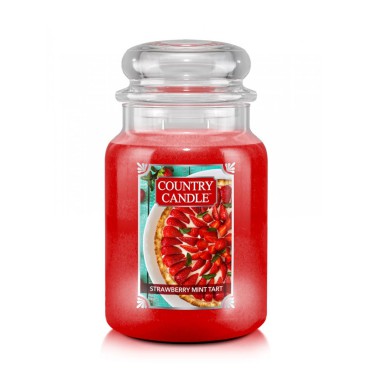 Duża świeca Strawberry Mint Tart Country Candle