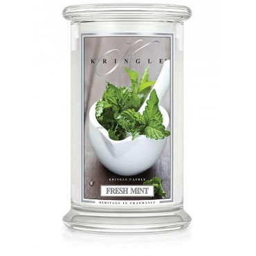 Duża świeca Fresh Mint Kringle Candle