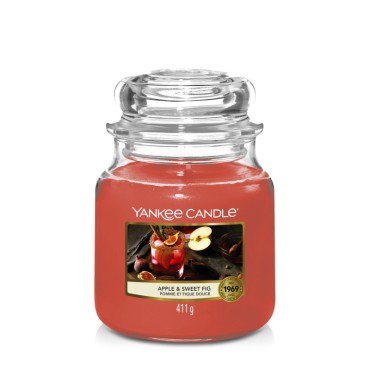 Średnia świeca Apple & Sweet Fig Yankee Candle