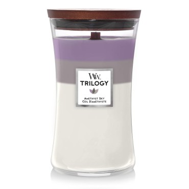 Duża Świeca Trilogy Amethyst Sky WoodWick