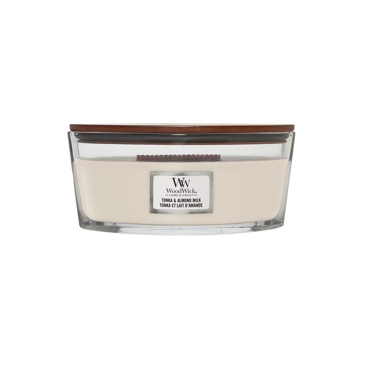 Świeca Hearthwick Tonka & Almond Milk WoodWick Świeca Hearthwick Tonka & Almond Milk WoodWick