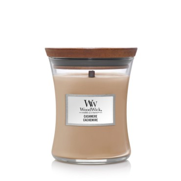 Średnia świeca Cashmere Milk Woodwick