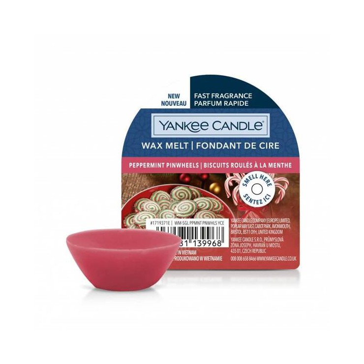Wosk Peppermint Pinwheels Yankee Candle Wosk Peppermint Pinwheels Yankee Candle