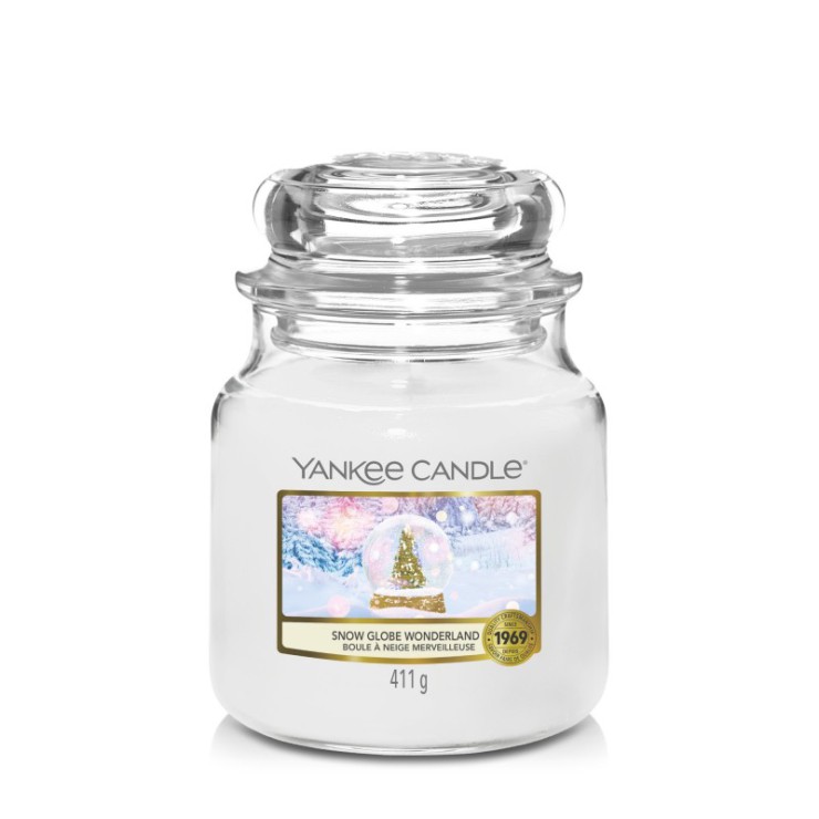 Średnia świeca Snow Globe Wonderland Yankee Candle Średnia świeca Snow Globe Wonderland Yankee Candle