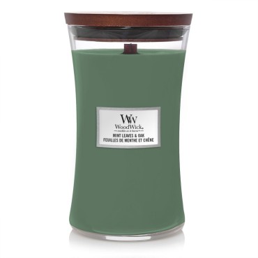 Duża Świeca Mint Leaves & Oak WoodWick