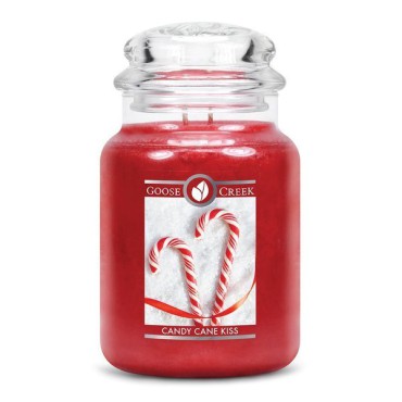 Duża świeca Candy Cane Kiss Goose Creek Candle